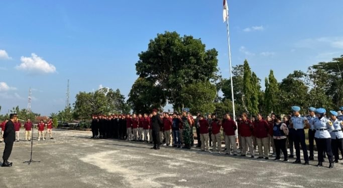 Apel Siaga Sambut Idul Fitri 2024, Lapas Kelas IIA Pematangsiantar Sinergi bersama TNI – POLRI dan BNN