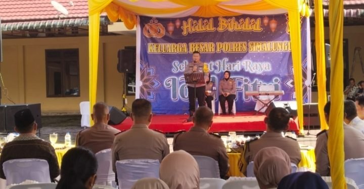 Kapolres Simalungun Apresiasi Kinerja Personel dalam Operasi Ketupat Toba 2024.