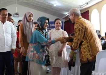 Walikota Pematangsiantar dr Susanti Dewayani SpA Menghadiri Acara Utus Sambut Pendeta/Ketua Majelis Jemaat GPIB