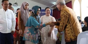 Walikota Pematangsiantar dr Susanti Dewayani SpA Menghadiri Acara Utus Sambut Pendeta/Ketua Majelis Jemaat GPIB