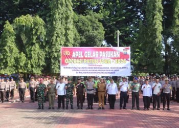 Jajaran Polres Langkat Gelar Apel Operasi Patuh Toba 2024 Laksanakan Jajaran Polres Langkat