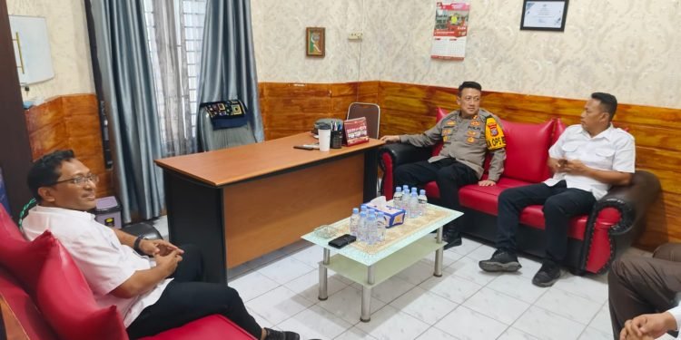 Jalin Silaturahmi kapolres Binjai Berbincang Bincang Dengan KPU Binjai