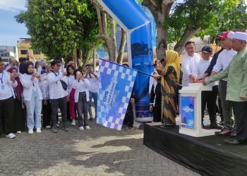 Wali Kota acara Pelepasan Peserta QRIS Jelajah Indonesia SISI BATAS LABUHAN serta Pembukaan Pekan Olahraga dan Seni Perbankan