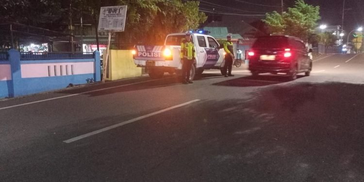 Polres Sibolga Laksanakan Blue Light Patrol, Yang Dilaksanakan Sat Lantas