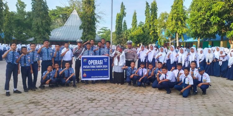 Operasi Patuh Toba 2024, Satlantas Polres Langkat Goes to School