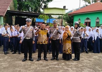 Tingkatkan Kepatuhan Kepada Siswa/i, Sat Lantas Polres Sibolga Kunjungi Sekolah