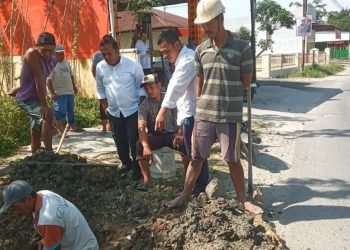 Dampak Cuaca Panas, Debit Air Mengecil Jajaran Perumda Tirta Uli Tinjau Mata Air