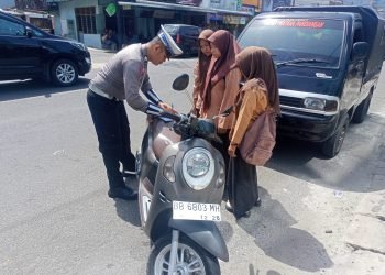 Sat Lantas Polres Sibolga Menindak 18 Pengendara Terjaring Razia  Operasi Patuh Toba 2024