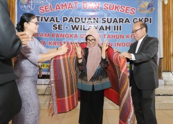 Wali Kota Prmatangsiantar menghadiri acara Pembukaan Festival Paduan Suara GKPI se-Wilayah III, di GKPI JK Bukit Sion Martoba