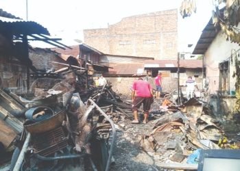 5 Rumah di Medan Helvetia Terbakar