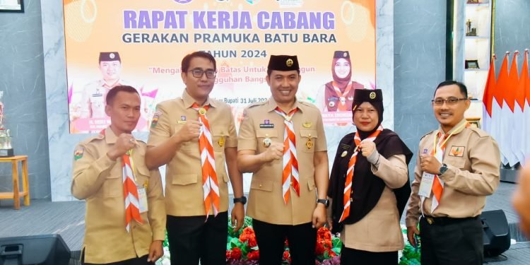 Pj. Bupati Heri Wahyudi Hadiri Rapat Kerja Cabang Pramuka Batu Bara