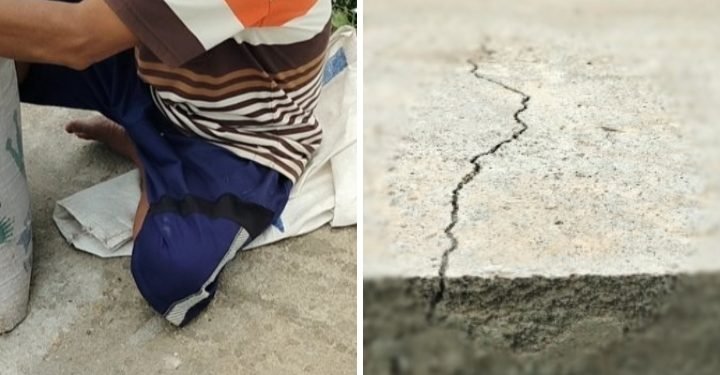 Proyek Aspirasi Dewan Provinsi Sumatera Utara Kondisinya Sudah Retak