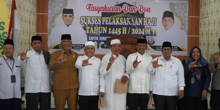 Tasyakuran Penyelenggaraan Haji 2024: Pj. Bupati Langkat doakan Semua Jemaah Haji Mabrur