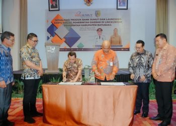 Pj. Bupati Heri Hadiri Launching dan Penandatanganan MoU Kartu Kredit Pemerintah Daerah