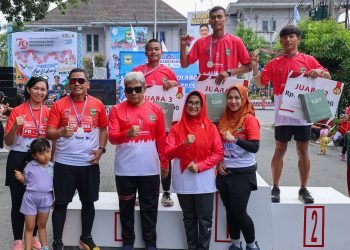 Wali Kota Pematangsiantar menghadiri Car Free Day (CFD) Bertajuk Gempita Kemerdekaan Republik Indonesia ke-79