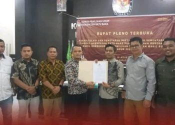 KPU BATU BARA Gelar Rapat Pleno Penetapan DPS