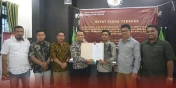KPU BATU BARA Gelar Rapat Pleno Penetapan DPS