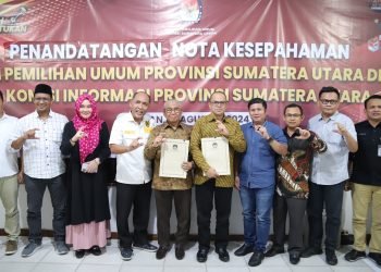 KPU Sumut Teken MoU Keterbukaan Informasi Publik Dengan KIP Sumut
