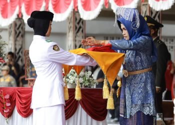 Wali Kota Pematangsiantar dr Susanti Dewayani SpA bertindak sebagai Inspektur Upacara Kemerdekaan Republik Indonesia (RI) ke-79