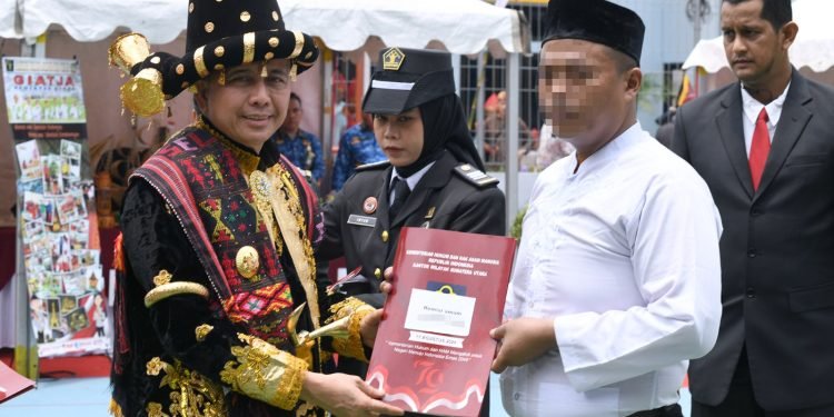 19.491 Narapidana Sumut Dapat Remisi HUT RI ke 79