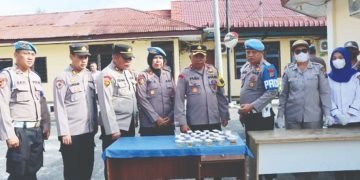 29 Personel Polres Siantar Jalani Pemeriksaan Tes Urin