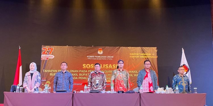 KPU Sumut Sosialisasikan Tahapan Pilkada Serentak 2024