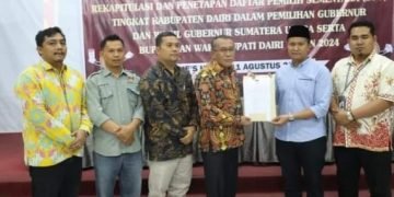 KPU Kab. Dairi Mengadakan Rapat Pleno  Terbuka dan Penetapan Daftar Pemilih Sementara (DPD) 2024
