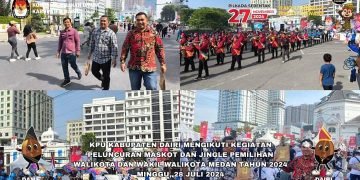 KPU Kabupaten Dairi Mengikuti Kegiatan Peluncuran Maskot Dan Jingle Pemilihan Walkot Medan 2024