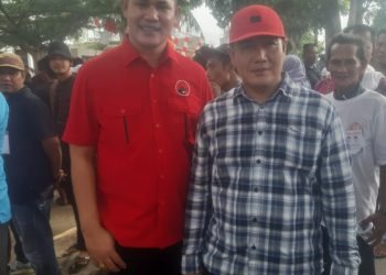 Dua Anggota DPRD dari Kader PDI P Antarkan Zahir dan Aslam Mendaftar ke KPU Batu Bara