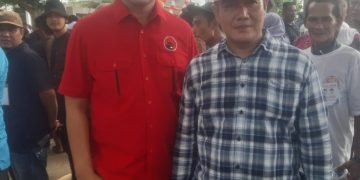 Dua Anggota DPRD dari Kader PDI P Antarkan Zahir dan Aslam Mendaftar ke KPU Batu Bara