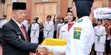 Bupati Simalungun Kukuhkan Paskibraka Tahun 2024