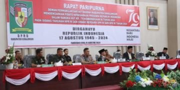 Kapolres Bersama Forkopimda Simalungun Antusias Ikuti Pidato Kenegaraan Presiden Jokowi dalam Peringatan HUT ke-79 Kemerdekaan RI