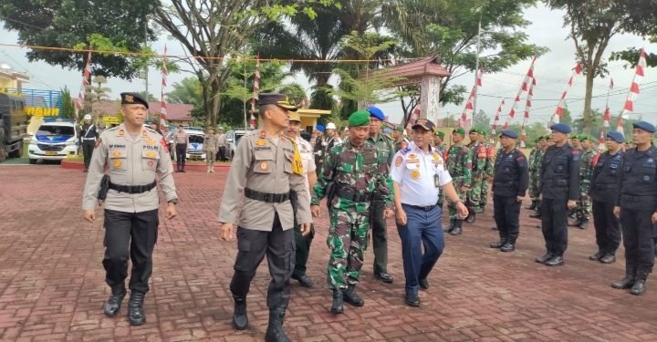 Apel Pasukan Ops Mantap Praja Toba 2024, 450 Personil Polres Simalungun Disiapkan Pengamanan Pilkada
