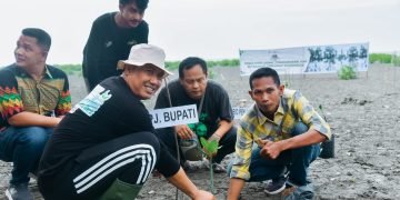 Peringati Hari Lingkungan Hidup, Pj. Bupati Batu Bara Tanam 1000 Mangrove di Pantai Sujono