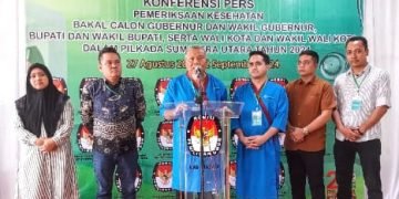KPU Langkat, Lakukan Pemeriksaan Kesehatan Dua Balon Bupati Langkat