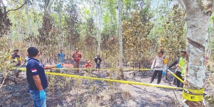 Tragis! Nenek 60 Tahun Tewas Terpanggang di Kebun Karet