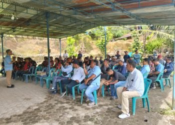 Benni Gusman Sinaga Disambut Hangat masyarakat di Huta Silandoyong, Nagori Silau Panribuan