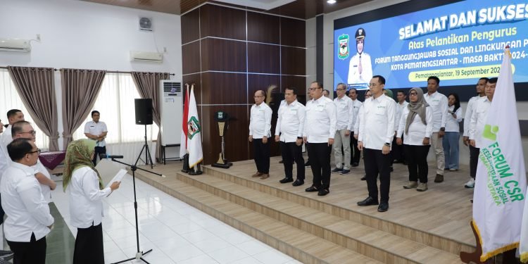 Wali Kota menghadiri acara Pelantikan F-TJSLP Kota Pematangsiantar Masa Bakti 2024-2027