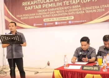 KPU Batubara  Gelar Rapat Pleno Penetapan DPT 