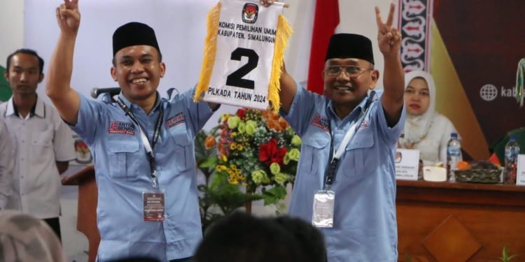 Paslon H. Anton Saragih dan Benny Gusman Sinaga Resmi Mendapatkan Nomor Urut 2 di Pilkada Simalungun 2024, Himbau Pendukung untuk Kampanye Damai