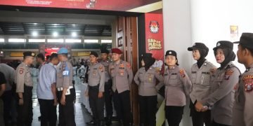 Wakapolres Langkat Pimpin Pengamanan Pengundian Nomor Urut Calon Bupati dan Wakil Bupati Langkat
