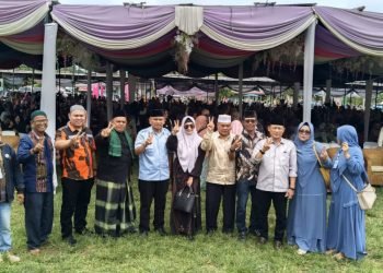 Forum Komunikasi Umat Muslim Gunung Maligas Simalungun Gelar Tabligh Akbar Maulid Nabi Bersama Calon Bupati Anton Saragih