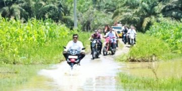 Bupati Simalungun dan Kadis PUTR Tinjau Kondisi Jalan Penghubung Nagori Sordang Bolon Menuju Bangun Sordang