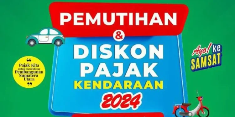Pemprov Sumut Adakan  Program Pemutihan Pajak Kendaraan Bermotor 2024
