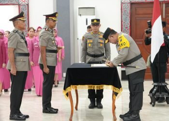 Kapolda Sumut Lantik Kapolrestabes Medan, Direktur Reserse Siber dan Sejumlah Kapolres
