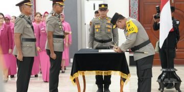 Kapolda Sumut Lantik Kapolrestabes Medan, Direktur Reserse Siber dan Sejumlah Kapolres