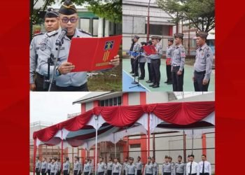 8 Petugas Resmi Naik Pangkat, Kalapas Pimpin Upacara Kenaikan Pangkat PI