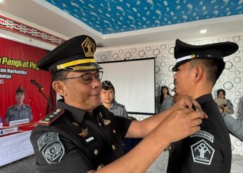 Lapas Narkotika Kelas  IIA Pematangsiantar Gelar Penyamatan Kenaikan Pangkat