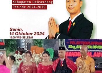 Pelantikan dan Syukuran Josua widodo Gurusinga menjadi Anggota DPRD Deli Serdang 2024-2029