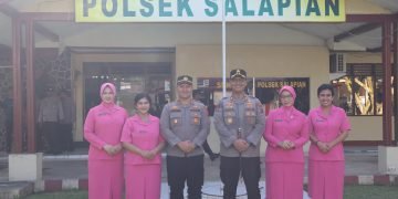 Kunjungan Kerja Kapolres Langkat ke Polsek Salapian